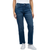 Jach's Girlfriend Women's Knit Denim Straight Leg Jeans, Dark Blue, 14