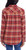 Weatherproof Vintage Women Classic Fit Long Plaid Flannel Shirt, Orange, X-Small