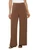 Three Dots Women's Wide Leg Pull On Pants, Brown, Medium