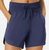 Lands' End Women's Quick-Dry UPF 50 Athletic Shorts, Navy, Medium