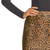 Matty M Women's Satin Midi Skirt Animal Print, Multi, Large