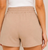 BCBG Women's Athletic Drawstring Elastic Waist Shorts, Tan, Medium