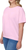 Buffalo David Bitton Women's Effortless Essential Relaxed Fit Shirt, Lilac, X-Large