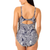 Lands' End Women's One Piece  Paisley Swimsuit, White, Large