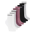 Skechers Women's Low Crew Sock, 8-pair, Black/Gray/White/Purple, 6-9.5