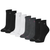 Calvin Klein Women's High Quarter Sock, 8-pair, Black/Gray/White