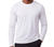 T-FLEX Men's Comfort Long Sleeve T-Shirt, White, Large