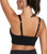 PUMA 2 Pack Seamless Sports Bra Square Neck Design, Black/Gray, Small