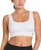 PUMA 2 Pack Seamless Sports Bra Wire Free Pull on, White & Purple, Medium