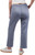 KIRKLAND Signature Women's Pull-On Lightweight Crop Pant with Pockets, Blue, Medium