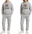 Keith Haring Youth Kid's 2-Piece Hoodie & Jogger Outfit Lounge Set, Gray, Large