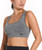 PUMA 2 Pack Seamless Sports Bra Square Neck Design, Black/Gray, X-Large