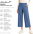 Eddie Bauer Women's Traveler Wide Leg Crop Pant, Blue, Medium