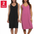 Felina Womens Cotton Modal Sleep Dress, 2-Pack Color Black/Raspberry, Medium