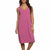 Felina Womens Cotton Modal Sleep Dress, 2-Pack Color Black/Raspberry, Medium