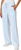 Mondetta Women's High Rise Wide Leg Tech Active Pant, Light Blue, X-Large