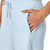 Mondetta Women's High Rise Wide Leg Tech Active Pant, Light Blue, X-Large