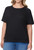 Buffalo David Bitton Women's Effortless Relaxed Fit Short Sleeve Shirt, Black, Small