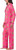 Room Service Women's 2-Piece Shawl Collar Pajama Set, Pink Leopard Stripe, XX-Large