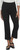 Felina Women's Tummy Control Pull-On Kick Crop Pant, Black, Medium
