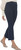 Felina Women's Tummy Control Pull-On Kick Crop Pant, Navy, Medium