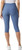 32 Degrees Cool Women's Ribbed Crop Legging Pant, Blue, Small