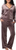 Felina Women's 2 Piece Velour Track Suit Lounge Set, Taupe, Medium