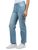 Jach's Girlfriend Women's Knit Denim Straight Leg Jeans, Light Blue, 16