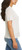 Jessica Simpson Women's Short Sleeve Pointelle Top, Ivory, Medium