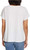 Ella Moss Women's Short Sleeve Embroidered Top, White, Medium