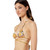 BCBG MAXAZRIA Women's Strappy Halter Tri Top Bikini Bra, Gold, 8