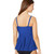Athena Women's Ruffle Waist Swimsuit Tankini Top, Samba Solids Blue, 10
