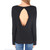 DKNY Long Sleeve W/ Keyhole Back Sweater