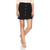 JOA Women's High Waist Button Down Mini Pencil Skirt, Black, Medium