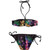 Bowie X James Kid's Floral Bikini Set, Black, 2T/3T