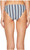 Onia Womens Swimwear White Striped Lily Bikini Bottom, Blue, X-Small