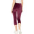 Splendid Women's Velour and French Terry Mixed Media Legging, Ruby, Small