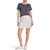 Splendid Women's Bayside Active Paperbag Fleece Skirt, Off White, Small