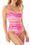 Tommy Bahama Rainbow Fronds Reversible One-Piece Swimsuit, Paradise Coral, 2