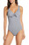 Tommy Bahama Gingham Reversible One-Piece Swimsuit, Black/ White, 10