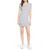 Splendid Short Sleeveless Crew Neck Rouched Side Dress, Heather Grey, Medium