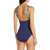 Tommy Bahama Breezy Palms Twist Front One-Piece Swimsuit, Mare Navy, 14
