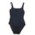 Tommy Bahama U-Scoop Back Tie One Piece Swimsuit, Black, 8