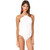 Kate Spade New York Core Solids Scalloped High Neck One-Piece, White, Large
