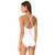 Kate Spade New York Core Solids Scalloped High Neck One-Piece, White, Large