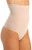 Body Wrap Women's High Waist Thong, Nude, X-Large