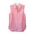 Tommy Bahama Coastalina Cabana Stripe Sleeveless Shirt, Pink Ruffle, S