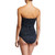 Tommy Bahama Sea Swell Strapless Long Bandini Swim Top, Black, S