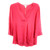 Tommy Bahama Belina 3/4 Sleeve Tunic Shirt, Pink Ruffle, Small