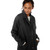 Daily Ritual Women's Oversized Wool Cocoon Coat, Black Herringbone, X-Small